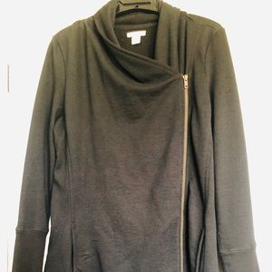Caslon black cowl neck jacket (MP)